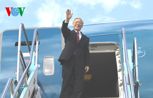 ທ່ານເລຂາທິການໃຫຍ່ ຫງວຽນຟູຈ້ອງ ຢ້ຽມຢາມສປ.ຈີນ ຢ່າງເປັນທາງການ